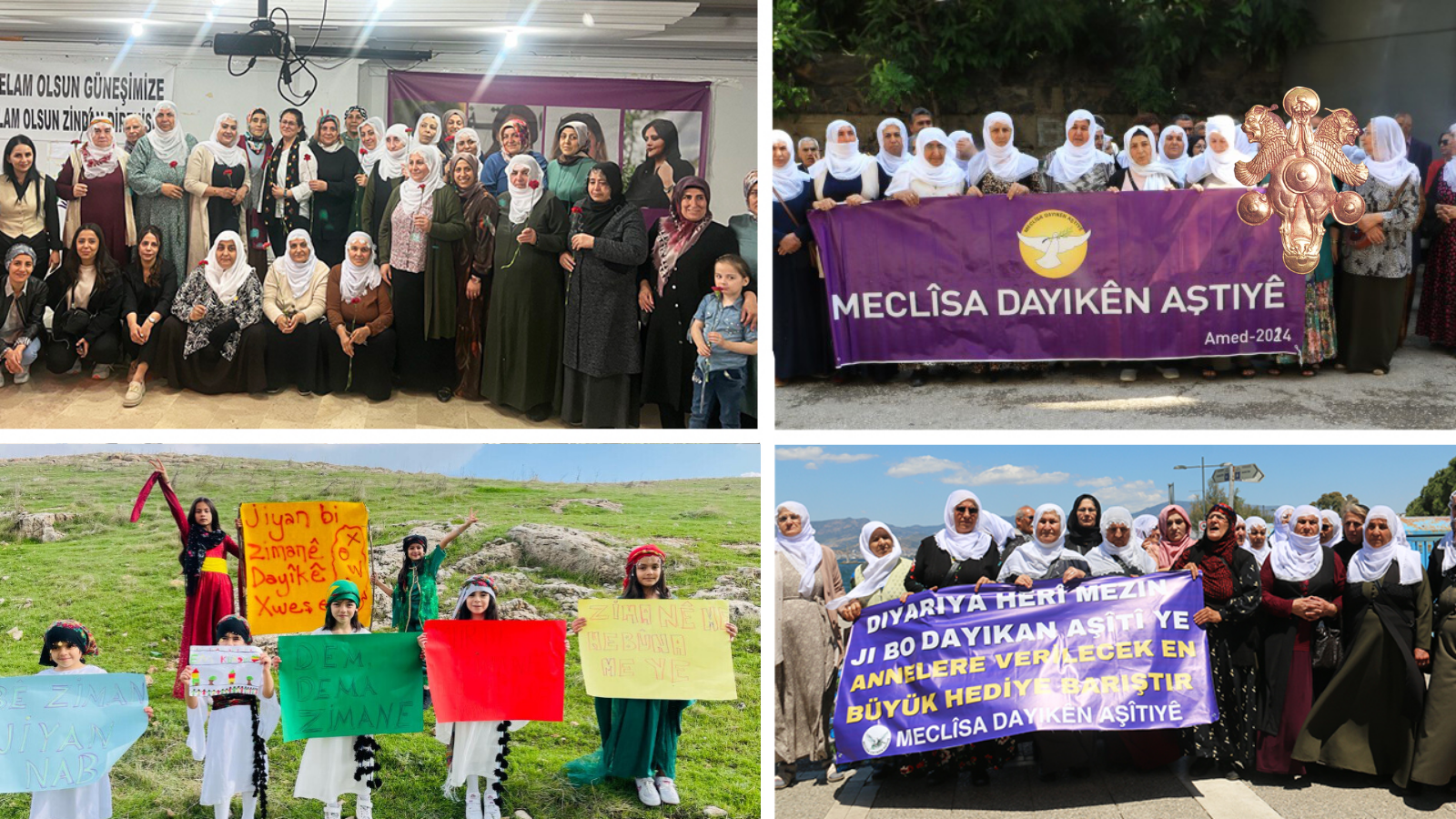 The mothers of peace and their children want to speak their own Kurdish language