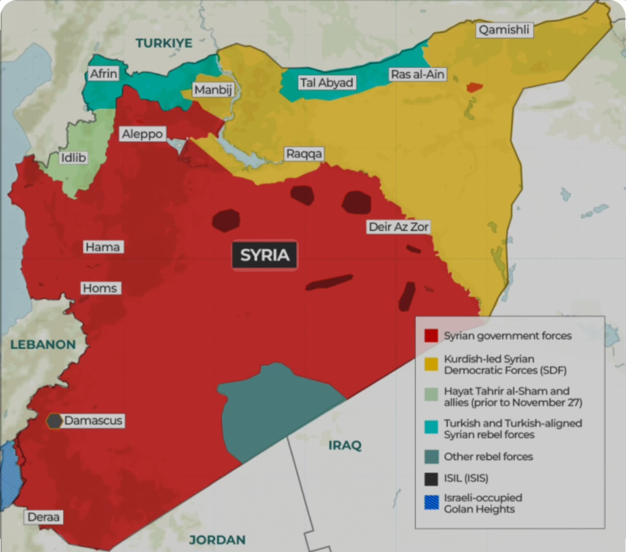 سەبارەت بە پێشهاتەکانی سوریا، باکور و ڕۆژهەڵاتی سوریا و ڕۆژئاوای کوردستان